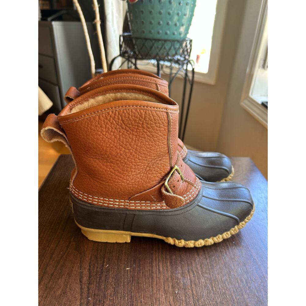 L.L. Bean Leather & sheepskin Lounger Duck Boots Sz 7